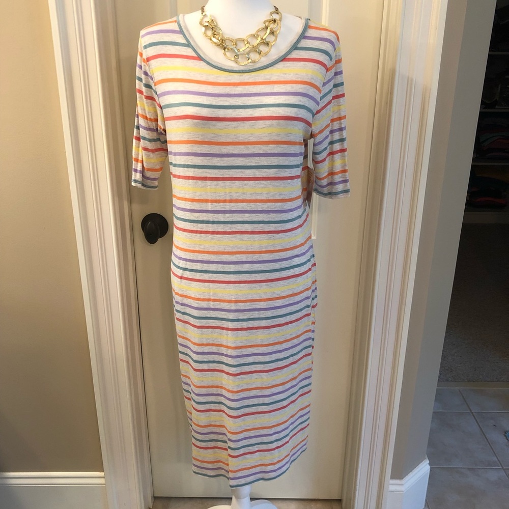 NWT LuLaRoe Striped Julia Dress